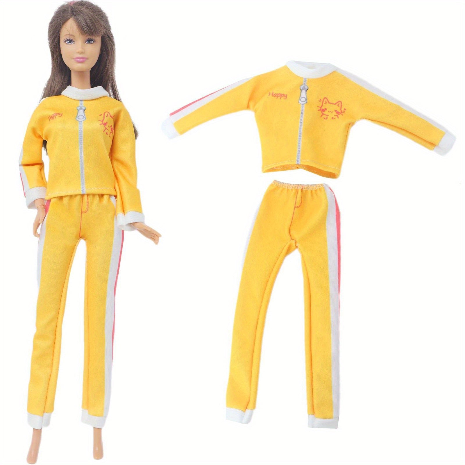 Doll Sports Clothes Coat Trousers Casual Wear For 11.5 In Doll Outfit