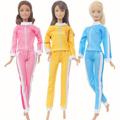 Doll Sports Clothes Coat Trousers Casual Wear For 11.5 In Doll Outfit