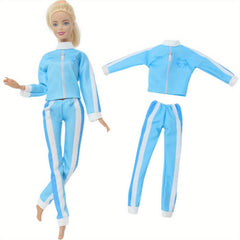 Doll Sports Clothes Coat Trousers Casual Wear For 11.5 In Doll Outfit