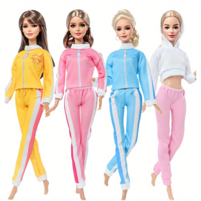 Doll Sports Clothes Coat Trousers Casual Wear For 11.5 In Doll Outfit