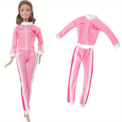 Doll Sports Clothes Coat Trousers Casual Wear For 11.5 In Doll Outfit