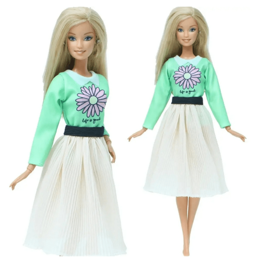 Princess Dress Shirt Model Skirt Daily Wear Clothes for Doll
