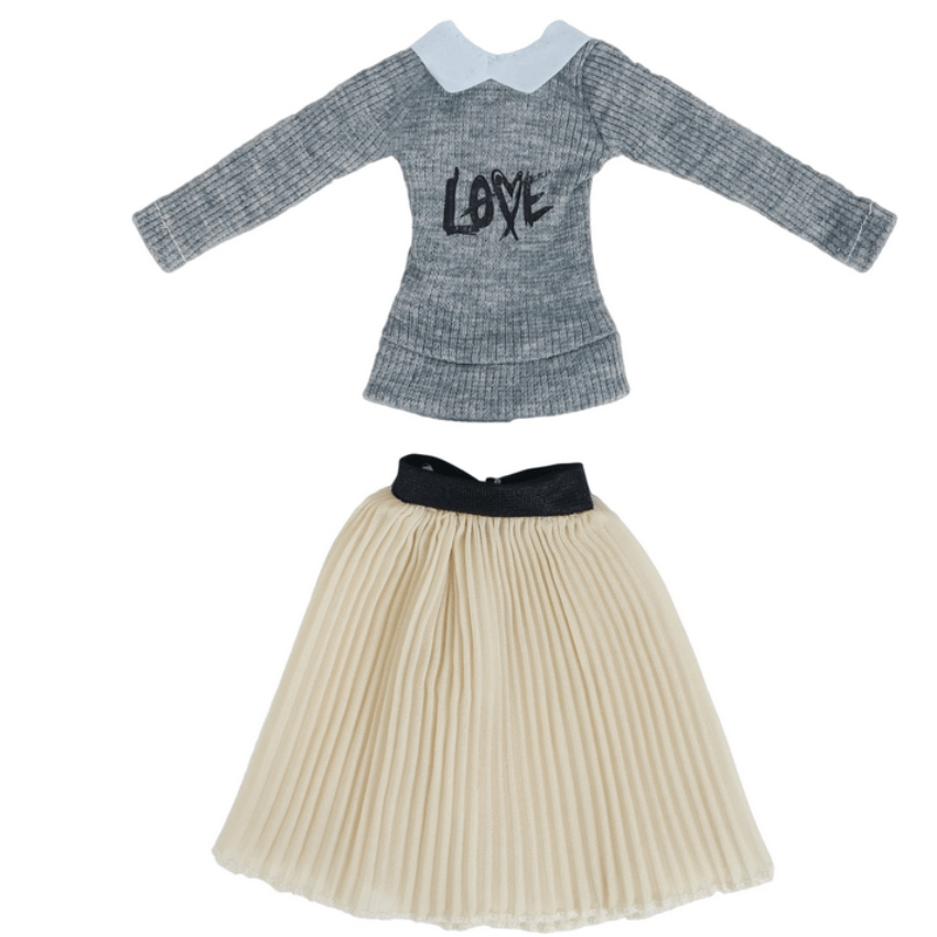 Princess Dress Shirt Model Skirt Daily Wear Clothes for Doll