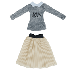 Princess Dress Shirt Model Skirt Daily Wear Clothes for Doll