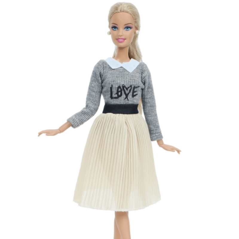 Princess Dress Shirt Model Skirt Daily Wear Clothes for Doll