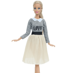 Princess Dress Shirt Model Skirt Daily Wear Clothes for Doll