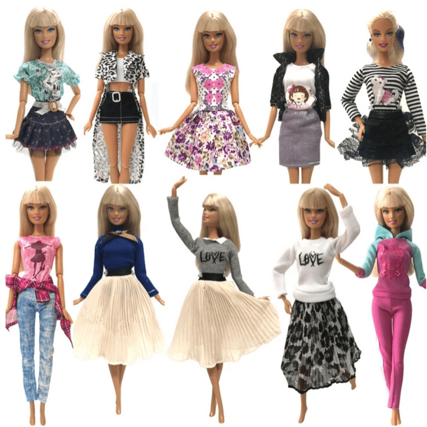 Princess Dress Shirt Model Skirt Daily Wear Clothes for Doll