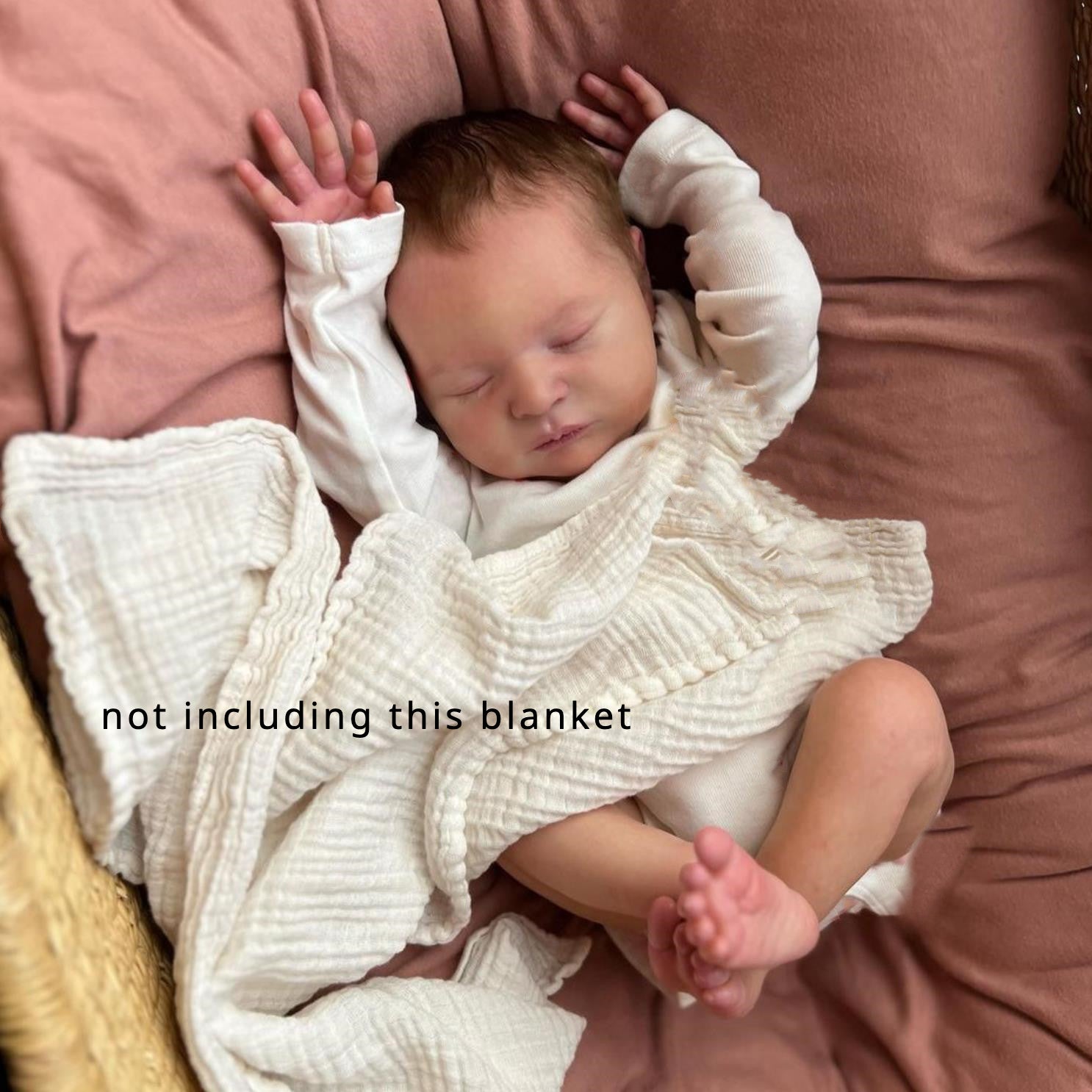 20 Inch Lifelike Reborn Youngsters Doll Soft Silicone Skin Realistic Veins