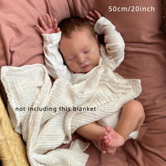20 Inch Lifelike Reborn Youngsters Doll Soft Silicone Skin Realistic Veins