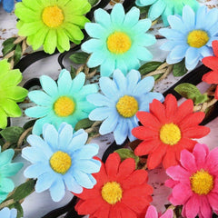 12pcs Multicolor Flower Garland Headbands for Wedding Party