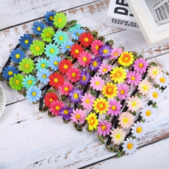 12pcs Multicolor Flower Garland Headbands for Wedding Party