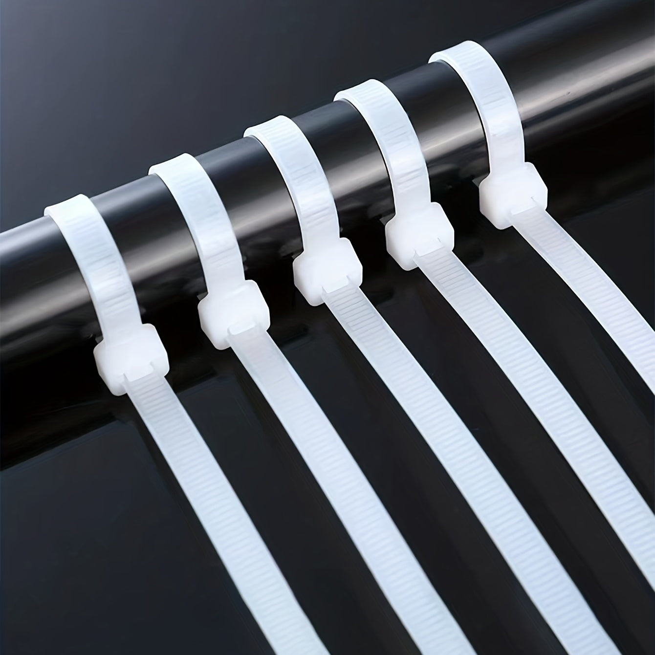 100pcs Cable Zip Ties 7.87inch Self Locking Nylon Cable Tie Wraps