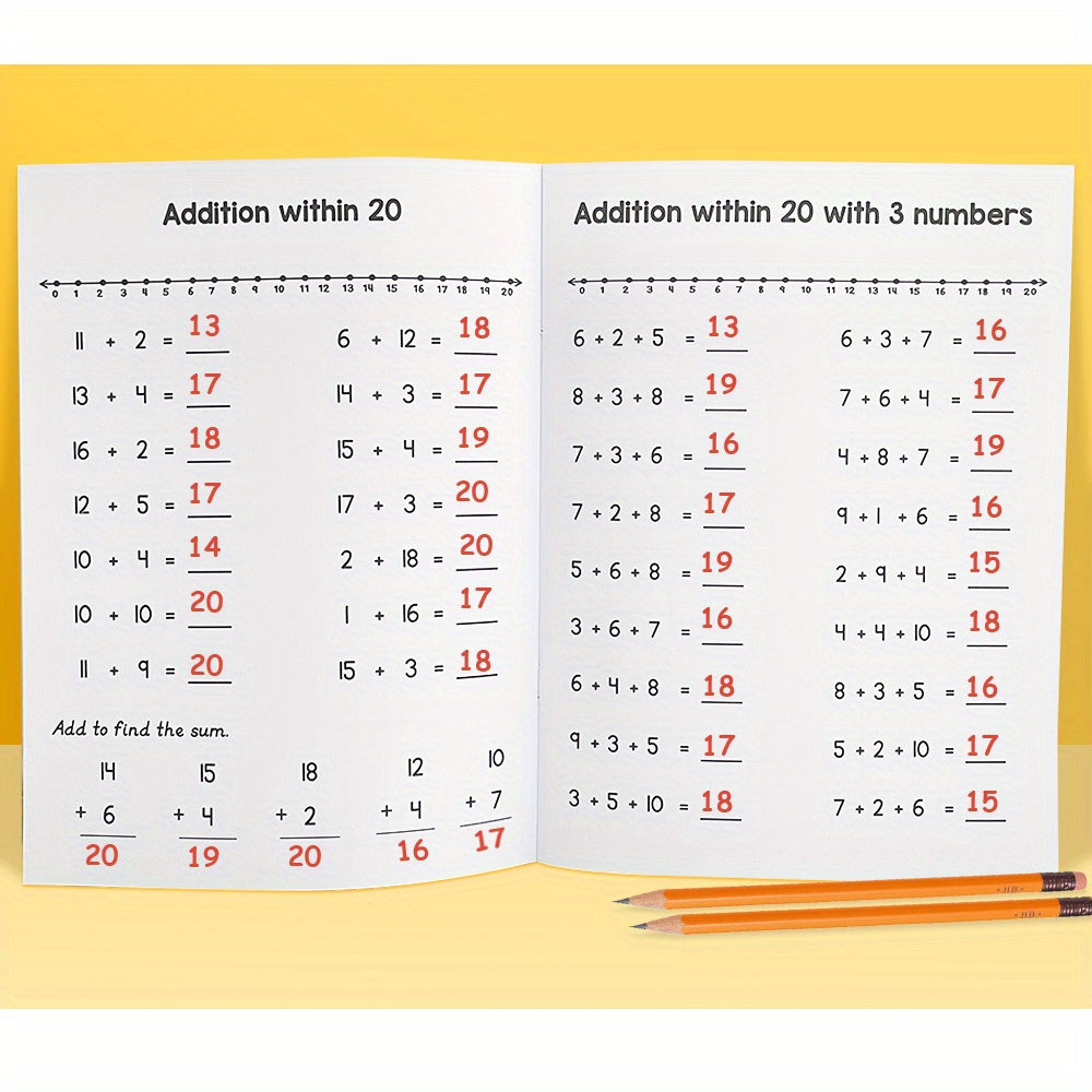 LACHILLY Kids' Math Workbook - Addition & Subtraction Practice