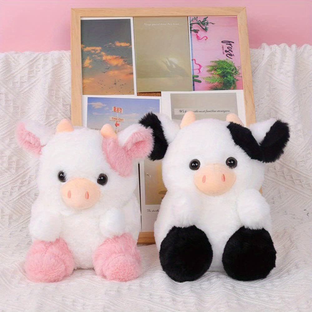 Pink Strawberry Cow Plush Toy - Home Decor & Gift