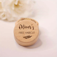 Personalized Baby Hair Keepsake Box - Newborn First Curl Collector