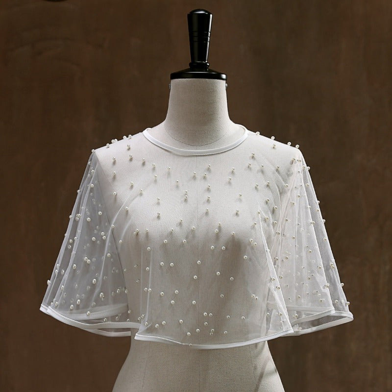 Romantic Yarn Shawl Cape Netting Bride Wedding Summer Autumn