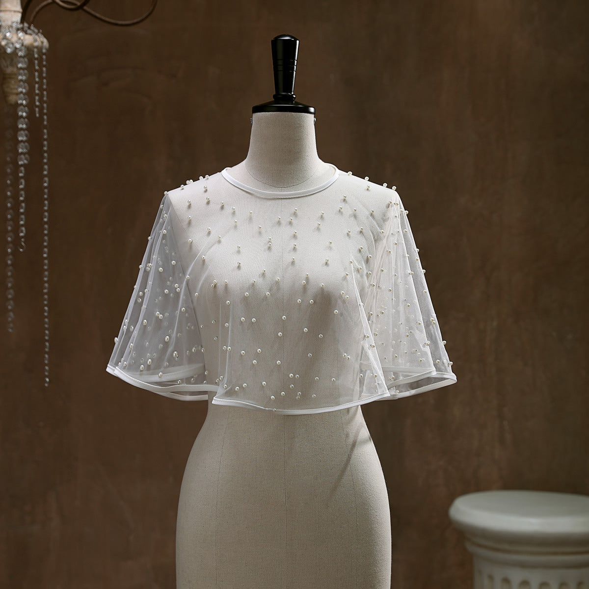 Romantic Yarn Shawl Cape Netting Bride Wedding Summer Autumn
