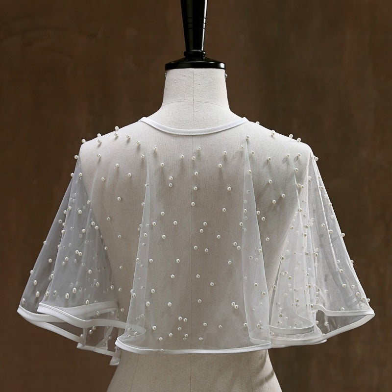 Romantic Yarn Shawl Cape Netting Bride Wedding Summer Autumn
