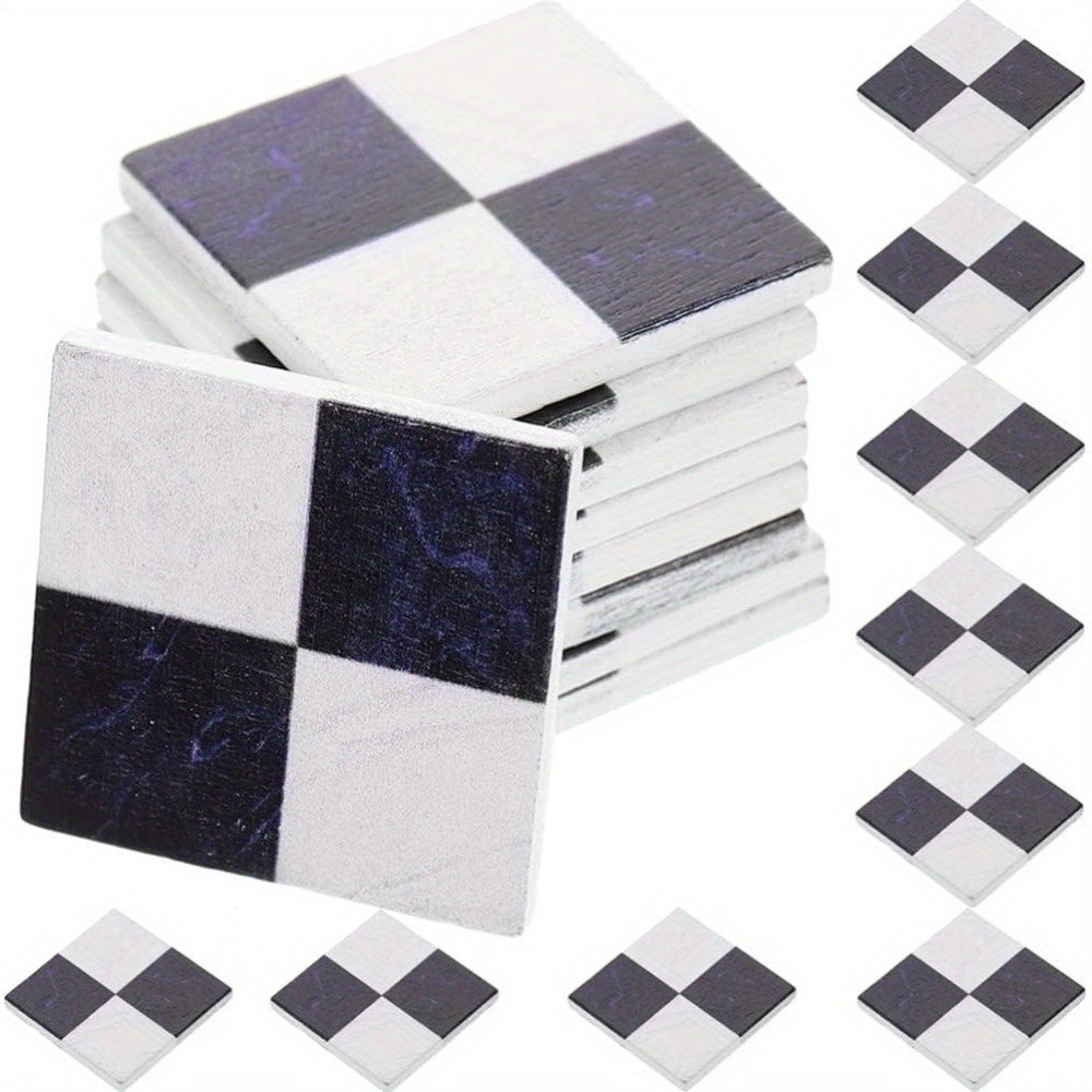 27pcs Mosaic Floor Tiles Set for Dollhouses & Home Decor