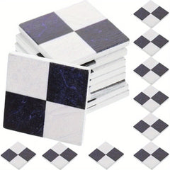 27pcs Mosaic Floor Tiles Set for Dollhouses & Home Decor