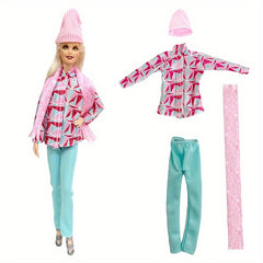 Casual Doll Outfit Suit Dress Shirt Trousers for 1 6 BJD Toy Doll