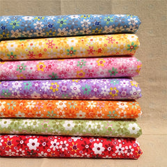 7pcs Ditsy Floral Pattern Cotton Cloth for DIY Patchwork Doll Clothes