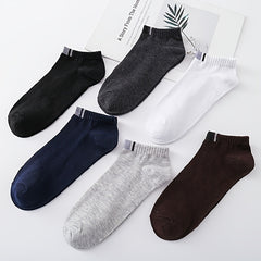 Teen's Solid Liner Anklets Socks, Soft Non Slip, 6 Pairs