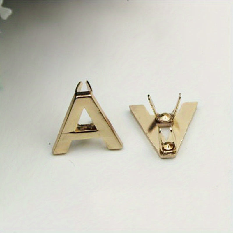 10Pcs DIY English 26 Letter Metal Rivets Claw Studs For Leather Crafts