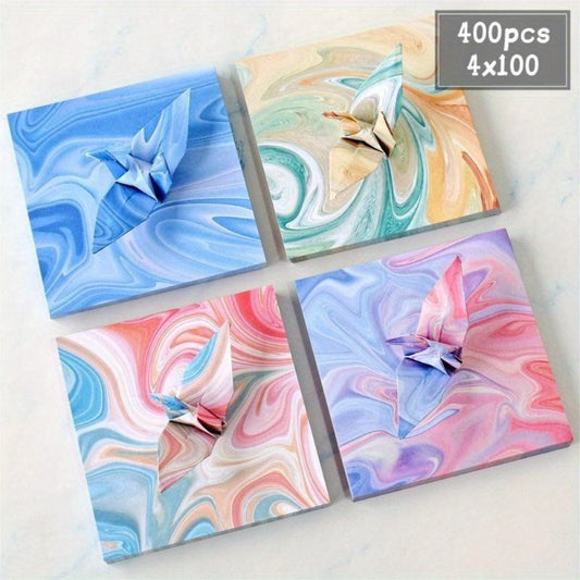 400 Sheets Colorful Origami Set Colored Paper Handicrafts