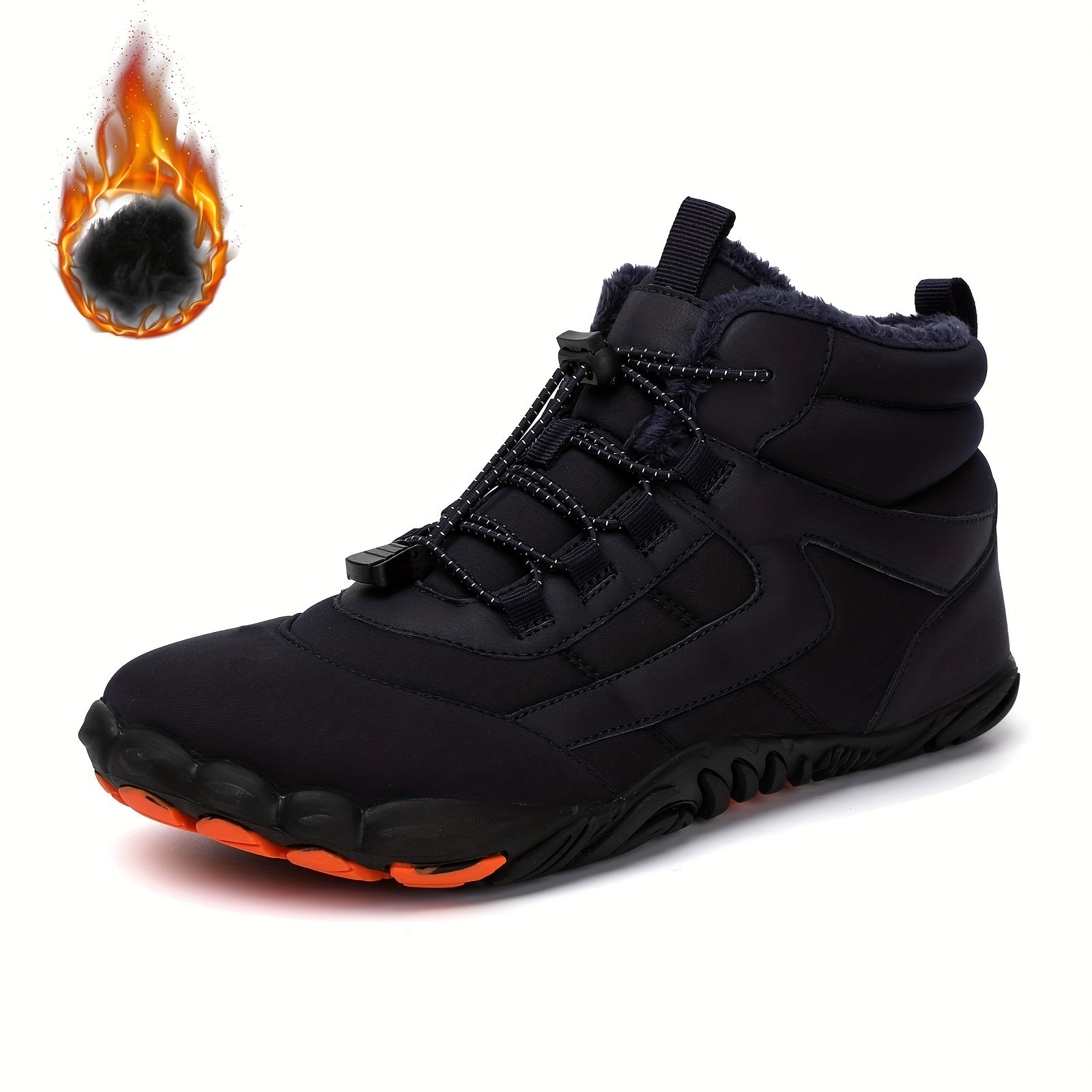 Men's Snow Boots Non Slip Warm Fuzz Lined Ankle Boots