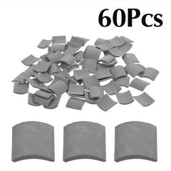 60pcs Clay Roof Tiles Set Brick Red Shingles for DIY Dollhouse Fairy Garden Land