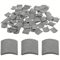 60pcs Clay Roof Tiles Set Brick Red Shingles for DIY Dollhouse Fairy Garden Land