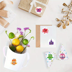 500pcs Cartoon Number Blocks Puzzle Stickers for Laptop Bottle Truck Phone