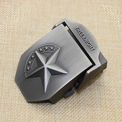Canvas Belt Head Metal Smooth Buckle Automatic Buckle Woven Trouser Belt
