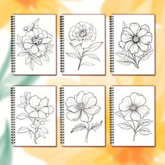 Adult Coloring Book for Anxiety Relief & Stress Reduction - Floral Designs