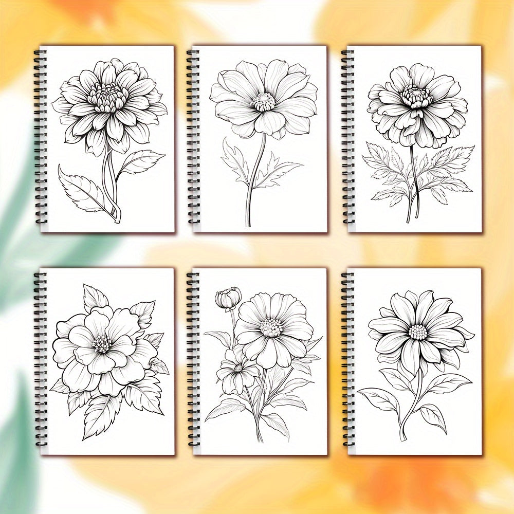 Adult Coloring Book for Anxiety Relief & Stress Reduction - Floral Designs