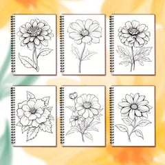 Adult Coloring Book for Anxiety Relief & Stress Reduction - Floral Designs