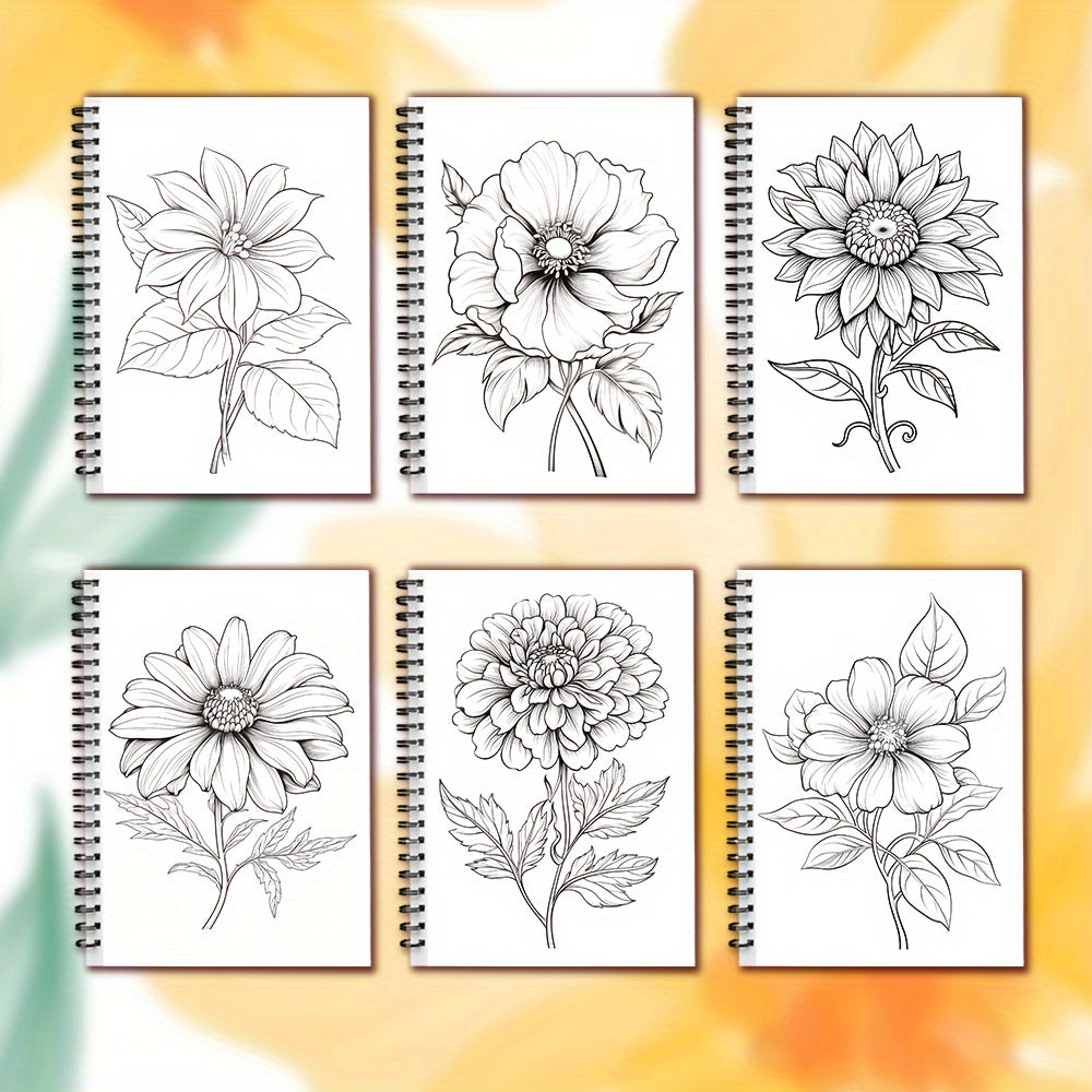 Adult Coloring Book for Anxiety Relief & Stress Reduction - Floral Designs