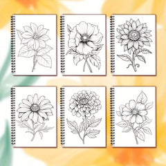 Adult Coloring Book for Anxiety Relief & Stress Reduction - Floral Designs