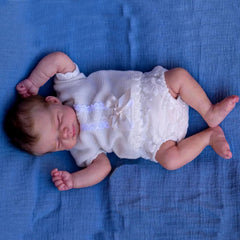 19 Inch Reborn Baby Doll, Lifelike Vinyl Limbs, Hand-painted Skin
