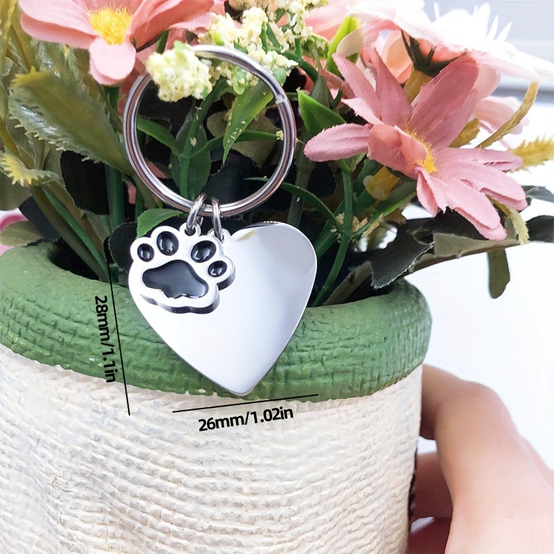 Dog Paw Keychain Pendant for Car Keys Backpacks Wallets