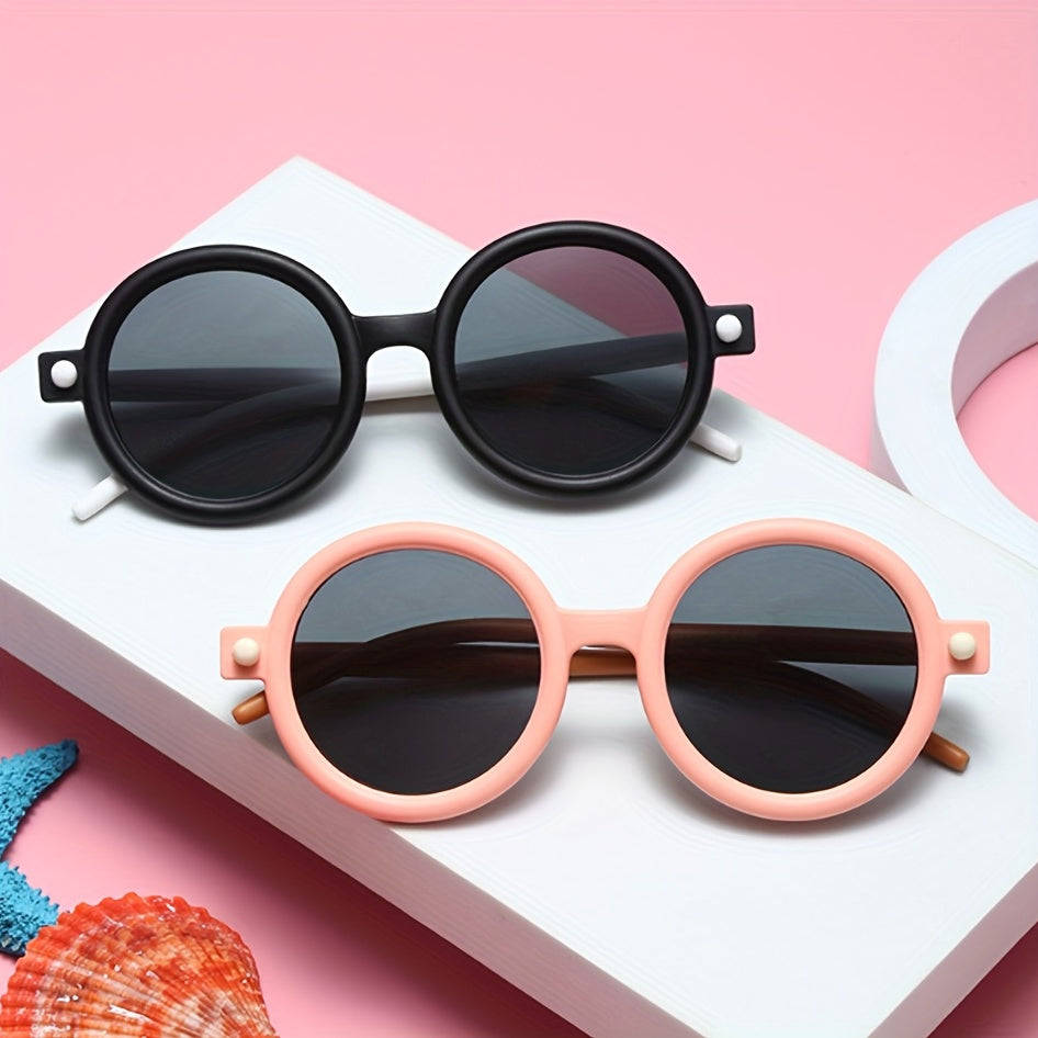 Kids Round Frame Sunglasses For Boys And Girls