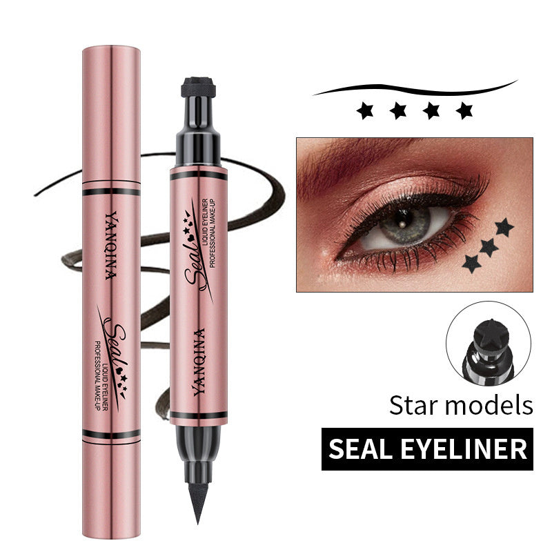 2-In-1 Waterproof Eyeliner Stamp Pencil
