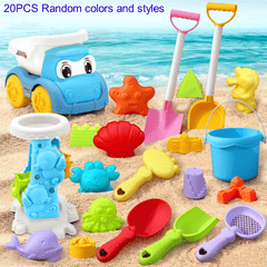 Kids Beach Toy Set with ATV Sand Molds & Water Play Tools