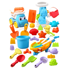 Kids Beach Toy Set with ATV Sand Molds & Water Play Tools