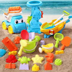 Kids Beach Toy Set with ATV Sand Molds & Water Play Tools