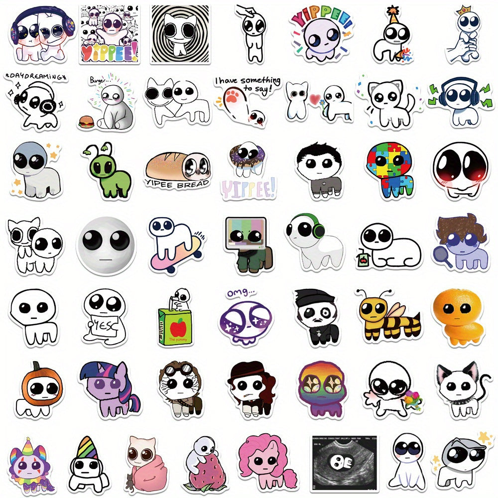50pcs Yipee Graffiti Stickers Waterproof Vinyl Decals for Skateboards Phones Gui