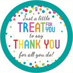 120pcs 2 Inch Thank You Stickers for Teachers Nurses Employees