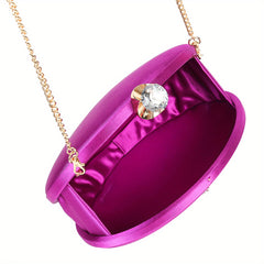Womens Rhinestone Evening Clutch Shoulder Bag