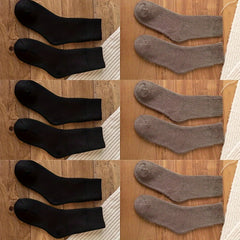 12 Pairs Velvet Cashmere Warm Socks Winter Crew Anti-bacterial Soc